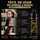 Shampoo Black Hair Dye 3 em 1